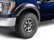 Black Extendafender Style Smooth Finish 4-Piece Fender Flare Set For 2021-2026 Ford F150 Will Not F150 Lightning Bushwacker