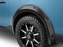 Black Pocket/Rivet Style Textured Finish 4-Piece Fender Flare Set For 22-26 Ford Maverick Bushwacker