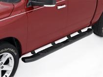 5 Inch Oval Bent Composite Nerf Bars Black 2004-2022 Nissan TITAN King Cab Lund