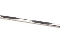 4 Inch Oval Straight Nerf Bars Polished Stainless 2019-2026 Ram 1500 Quad Cab Lund