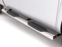 6 Inch Oval Straight Nerf Bars Polished Stainless 2009-2024 Dodge Ram 1500/2500/3500/4500/5500 Cab &amp;amp; Chassis Crew Cab Lund