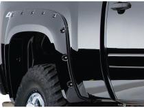 Black Cutout Style Smooth Finish 4-Piece Fender Flare Set For 1995-2004 Toyota Tacoma Bushwacker