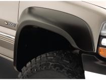 Black Extendafender Style Smooth Finish 4-Piece Fender Flare Set For 2007-2013 Chevrolet Silverado 1500 Fits 69.3 Inch Bed Bushwacker
