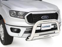 Bull Bar with LED Light Bar 3.5 Inch Oval Polished Stainless Steel 2004-2024 Ford F-150 Lund