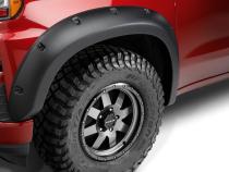 Black Forge Pocket/Rivet Textured Finish 4-Pc Fender Flare Set For 07-13 GMC Sierra 1500 Bushwacker