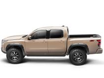 Black Pocket/Rivet Style Smooth Finish 4-Piece Fender Flare Set For 22-26 Nissan Frontier Bushwacker