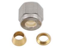 Nut and 2-piece Brass Ferrule for 1/4 Inch EGT Probes Racepak