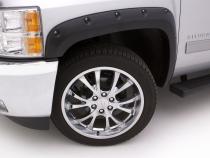 Rivet Style Fender Flare Set Front, Textured, 2-Piece Set 2015-2019 Sierra 2500 HD/3500 HD Fleetside Lund