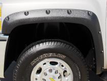 Rivet Style Fender Flare Set Front and Rear, Textured, 4-Piece Set 2007-2014 Silverado/Sierra 1500/2500 HD/3500 HD Fleetside Lund