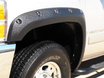 Rivet Style Fender Flare Set Front and Rear, Textured, 4-Piece Set 2007-2014 Silverado/Sierra 1500/2500 HD/3500 HD Fleetside Lund