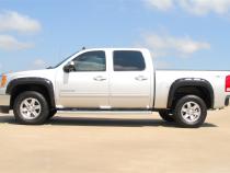 Rivet Style Fender Flare Set Front and Rear, Textured, 4-Piece Set 2007-2013 Sierra 1500 Fleetside Lund