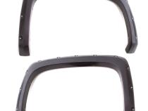 Rivet Style Fender Flare Set Rear, Smooth, 2-Piece Set 2016-2024 Nissan TITAN XD Lund