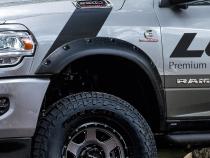 Rivet Style Fender Flare Set Front and Rear, Textured, 4-Piece Set 2019-2024 Ram 2500/3500 Lund