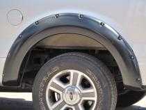 Rivet Style Fender Flare Set Rear, Textured, 2-Piece Set 2004-2008 Ford F-150 Fleetside Lund