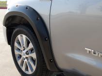Rivet Style Fender Flare Set Front, Textured, 2-Piece Set 2007-2013 Toyota Tundra Fleetside Lund