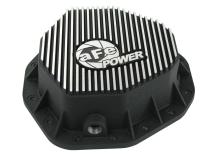 Pro Series Rear Differential Cover Kit Black w/ Machined Fins &amp;amp; Gear Oil Dodge Diesel Trucks 03-05 L6-5.9L (td) aFe Power