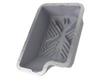 Street Series Transmission Pan Black w/ Machined Fins Ford Diesel Trucks 94-10 V8-7.3L/6.0L/6.4L (td) aFe Power
