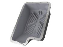 Pro Series Transmission Pan Black w/ Machined Fins Ford Diesel Trucks 94-10 V8-7.3L/6.0L/6.4L (td) aFe Power
