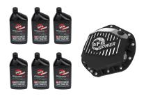 Front &amp;amp; Rear Diff Guard Package w/ Oil GM Diesel Trucks 01-10 V8 (Aam 9.25 &amp;amp; Aam 11.5-14) aFe Power