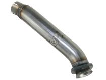 Twisted Steel 2-1/2 Inch 409 Stainless Steel Loop-Delete Downpipe Jeep Wrangler (JK) 12-18 V6-3.6L aFe Power