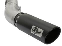 Atlas 4 Inch Aluminized Steel Dpf-Back Exhaust System w/Black Tip GM Diesel Trucks 17-19 V8-6.6L (td) L5P aFe Power