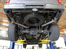 Vulcan Series 3 Inch 304SS Cat-Back Exhaust System Dual Rear Exit w/ Black Tips Ford F-150 21-26 V6-2.7L (tt)/3.5L (tt)/V8-5.0L aFe Power