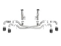 Mach Force-Xp 304 Stainless Steel Cat-Back Exhaust w/o Muffler Carbon (w/ Npp) Chevrolet Corvette (C8) 20-26 V8-6.2L aFe Power