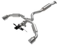 Gemini Xv 3 to 2-1/2 Inch 304 Stainless Steel Cat-Back Exhaust w/ Cut-Out Polished Toyota Gr Corolla 23-26 L3-1.6L (t) aFe Power