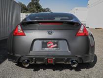 Takeda 2-1/2 Inch 304 Stainless Cat-Back Exhaust w/ Resonator and Blue Flame Tip Nissan 370Z 09-20 V6-3.7L aFe Power