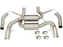 Mach Force-Xp 2-1/2 Inch 304 Stainless Steel Axle-Back Exhaust System Polished BMW 335i (E90/92/93) 07-13 L6-3.0L (t) N54/N55 aFe Power