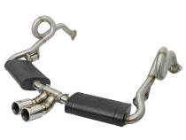 Mach Force-Xp 2-1/2 Inch to 2 Inch Stainless Steel Cat-Back Exhaust System Polished Porsche Cayman S/Boxster S (981) 13-16 H6-2.7L/3.4L aFe Power