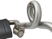 Mach Force-Xp 2-1/2 Inch to 2 Inch Stainless Steel Cat-Back Exhaust System Polished Porsche Cayman S/Boxster S (981) 13-16 H6-2.7L/3.4L aFe Power