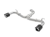 Mach Force-Xp 3 Inch to 2-1/2 Inch Stainless Steel Axle-Back Exhaust System Carbon Volkswagen Gti (MK7.5) 18-21 L4-2.0L (t) aFe Power
