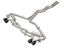 Mach Force-Xp 3 Inch to 2-1/2 Inch Stainless Steel Cat-Back Exhaust System Black Audi RS6 Avant 21-26 V8-4.0L (tt) aFe Power