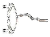 Mach Force-Xp 3 Inch to 2-1/2 Inch Stainless Steel Cat-Back Exhaust System Black Audi RS6 Avant 21-26 V8-4.0L (tt) aFe Power