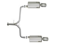 Takeda 1-3/4 Inch to 2-1/4 Inch 304 Stainless Steel Axle-Back Exhaust w/ Polish Tips Honda Accord Sport Sedan 13-16 L4-2.4L aFe Power