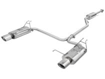 Takeda 2-1/4 Inch to 2 Inch 304 Stainless Steel Cat-Back Exhaust w/Polished Tips Honda Accord 08-12 V6-3.5L aFe Power