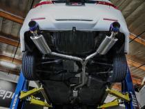 Takeda 2-1/2 Inch to 2-1/4 Inch 304 Stainless Steel Cat-Back Exhaust System Carbon Acura Tsx 09-14 L4-2.4L aFe Power