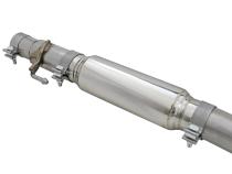 Takeda 3 Inch to 2-1/2 Inch 304 Stainless Steel Cat-Back Exhaust w/ Blue Flame Tip Hyundai Elantra GT 18-20 L4-1.6L (t) aFe Power
