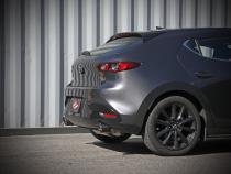Takeda 3 Inch to 2-1/2 Inch 304 Stainless Steel Axle-Back Exhaust Carbon Fiber Tip Mazda 3 Hatchback 19-26 L4-2.5L/2.5L (t) aFe Power