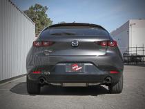 Takeda 3 Inch to 2-1/2 Inch 304 Stainless Steel Axle-Back Exhaust Carbon Fiber Tip Mazda 3 Hatchback 19-26 L4-2.5L/2.5L (t) aFe Power