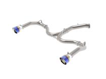 Takeda 3 Inch to 2-1/2 Inch 304 Stainless Steel Cat-Back Exhaust w/ Blue Flame Tip Kia Forte GT 20-21 L4-1.6L (t) aFe Power