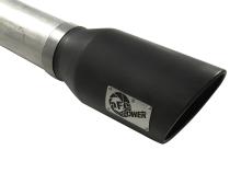 Large Bore-HD 5 Inch 409 Stainless Steel Dpf-Back Exhaust System w/Black Tip Dodge Diesel Trucks 07.5-12 L6-6.7L (td) aFe Power