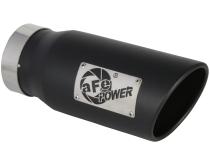 Large Bore-HD 3 Inch 409 Stainless Steel Dpf-Back Exhaust System w/Black Tip Ram 1500 20-23 V6-3.0L (td) aFe Power