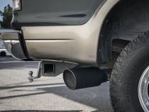 Large Bore-HD 4 Inch 409 Stainless Steel Turbo-Back Exhaust System w/ Black Tip Ford Excursion 00-03 V8-7.3L (td) aFe Power
