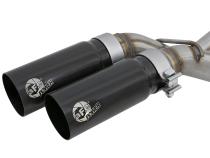 Rebel Series 3 Inch to 2-1/2 Inch 409 Stainless Steel Cat-Back Exhaust w/ Black Tip Ford F-150 11-14 V6-3.5L (tt) aFe Power