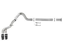 Rebel Xd Series 4 Inch 409 Stainless Steel Dpf-Back Exhaust w/Dual Black Tips Ford Diesel Trucks 15-16 V8-6.7L (td) aFe Power