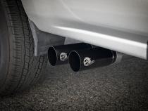 Rebel Series 3 Inch to 2-1/2 Inch 409 Stainless Steel Cat-Back Exhaust w/ Black Tip GM Silverado/Sierra 1500 09-18 / Silverado Ld/Sierra Limited 2019 V6-4.3/V8-4.8/5.3L aFe Power