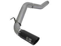 Large Bore-HD 5 Inch Dpf-Back Stainless Steel Exhaust System w/Black Tip Nissan Titan Xd 16-19 V8-5.0L (td) aFe Power