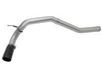 Large Bore-HD 4 Inch Dpf-Back Stainless Steel Exhaust System w/Black Tip Nissan Titan Xd 16-19 V8-5.0L (td) aFe Power